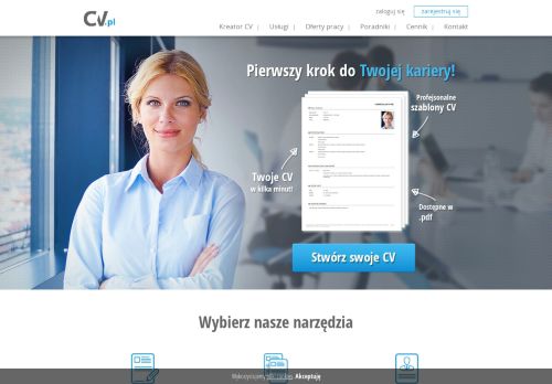 Darmowy kreator profesjonalnego CV - CV.pl
