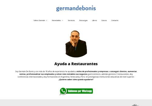 Ayuda a Restaurantes | Germán De Bonis Asesor Gastronómico