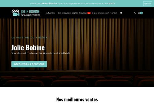 Accueil - Jolie Bobine : cinéma & produits dérivés