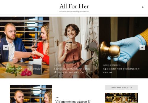 All For Her - De nummer één vrouwenblog van Nederland