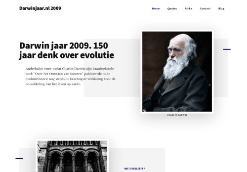 Darwinjaar 2009 | 150 denken over evolutie