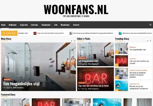 woonfans.nl - Tips om comfortabel te wonen
