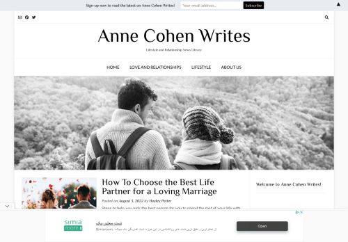 Anne Cohen Writes — Lifestyle and Relationship News Library