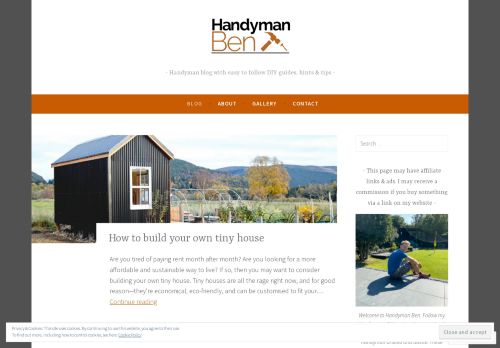 Handyman blog with easy to follow DIY guides, hints & tips