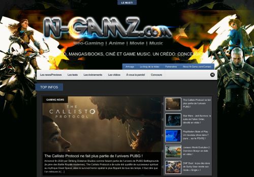 
		N-Gamz.com | Jeux Vidéo, Mangas/Books, Ciné et Game Music. Un crédo: Concession Zéro!    