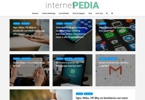 Internetpedia - Tech, Internet en Social & Online Marketing tips - Internetpedia