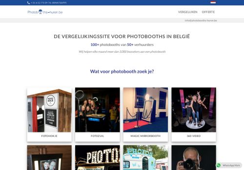 Photobooths-huren.be – 100+ photobooths vanaf €99
