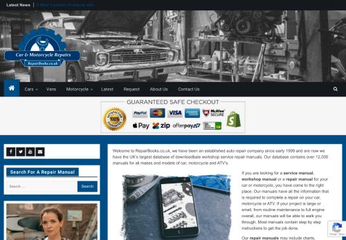 The UK leading distributor of car and motorcycle repair manuals