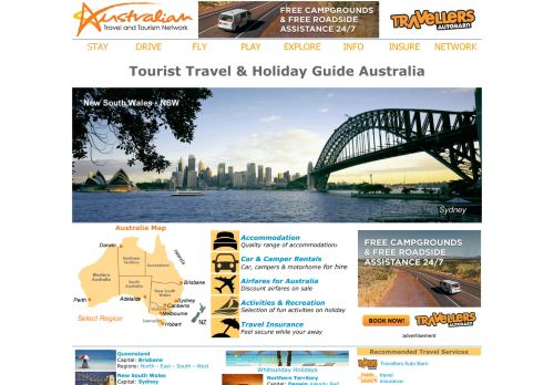 Australia Travel & Tourism Network | Australia Travel Guide | Holidays | Accommodation | Hotels | Car Rentals | Tours | Holidays
