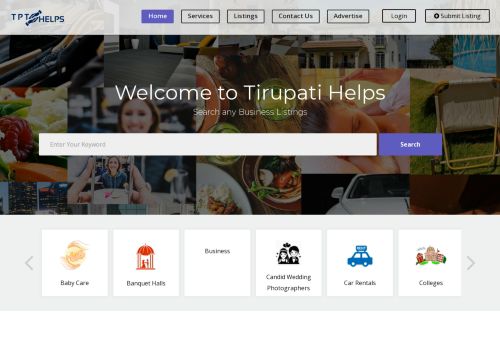 Tirupati Helps - Local Search,Car Rental,Hotels,Institutes,Services
