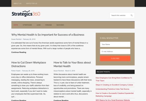 Strategics360 – Strategies to Lead, Manage, and Succeed in Business