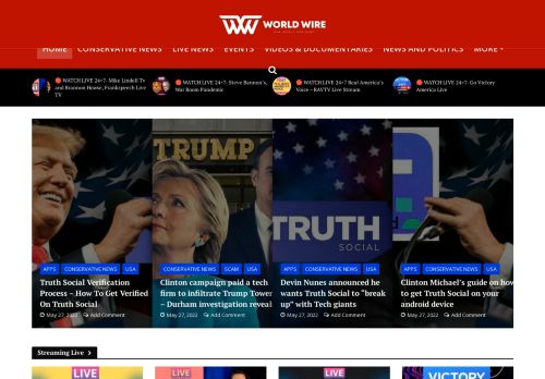 Latest Conservative News, Politics,Current Events - World-Wire