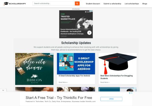 Scholarshipy: Aggregate All The Scholarships| The Support for Students
