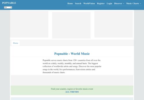  World Top Music Charts  | Popnable