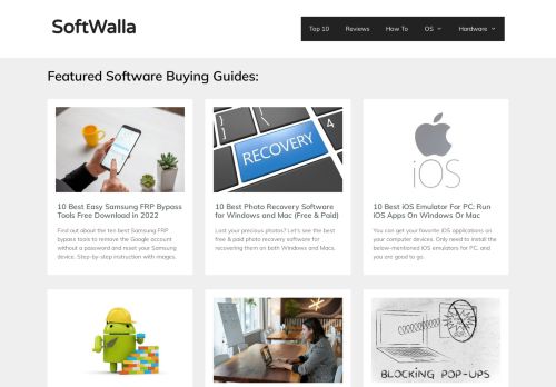 SoftWalla - Top Software Reviews, Buying Guides, Tech Tips