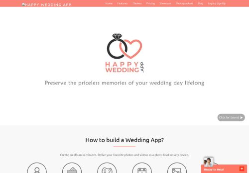 Happy Wedding App: Best Wedding Photo App | Digital Wedding Album Photography
