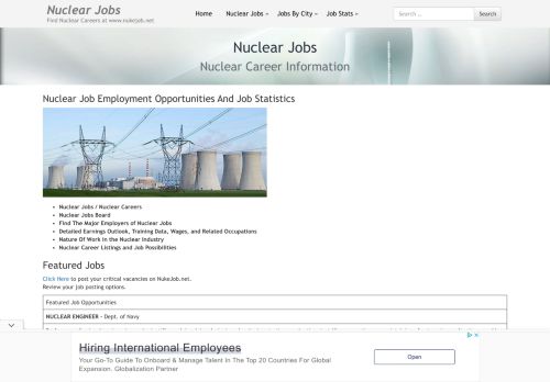 Nuclear Jobs  | Nuclear Job Listings | Nuclear Career Information | Find nuclear careers at www.nukejob.net