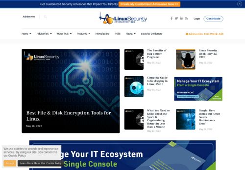 Linux Security - Top News | Advisories | HowTos | Feature Release