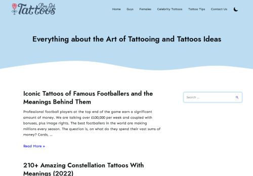 Everything about the Art of Tattooing and Tattoos Ideas
