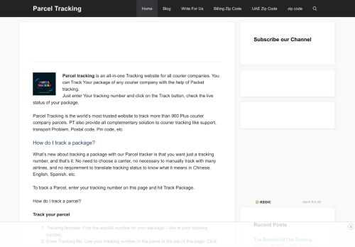 Parcel Tracking - Universal Parcel Tracking - Global Package Tracking

