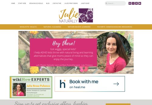 Home - Julie Naturally - A natural living site for Christians
