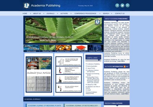 Academia Publishing Official Website
