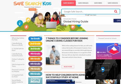 Safe Search Kids - Internet Filtering by Google for Safer Search
