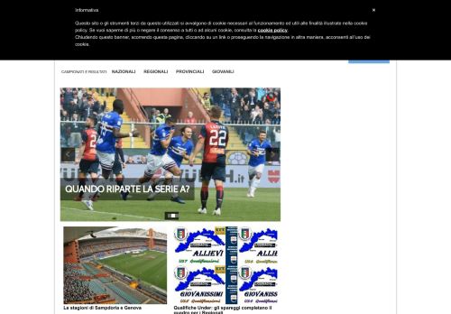 Liguriagol.it il portale del calcio dilettantistico ligure
