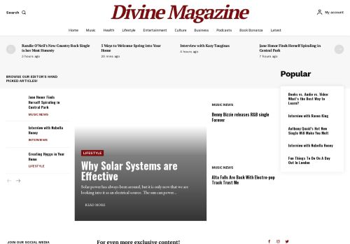 Divine Magazine - Lifestyle, Music, Health & Entertainment News.