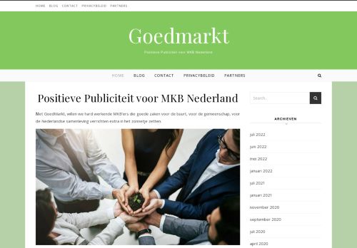 Positieve Publiciteit voor MKB Nederland - Goedmarkt
