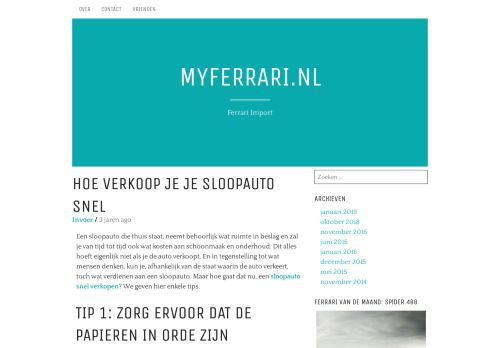 MyFerrari.nl - Ferrari Import