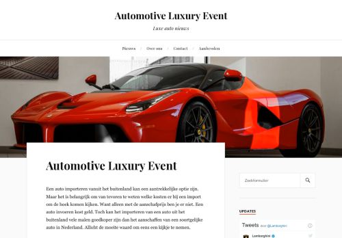 Automotive Luxury Event – Luxe auto nieuws