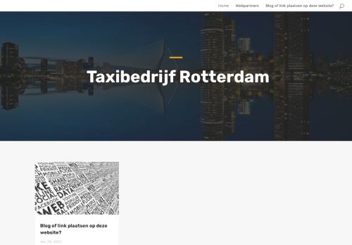 Taxibedrijf Rotterdam – Alles over vervoer en innovatie!
