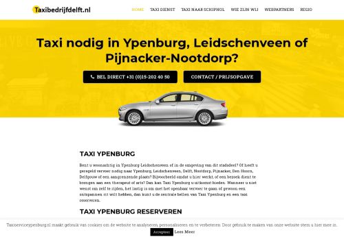 Taxi Nodig Ypenburg? Bel Taxiypenburg.nl