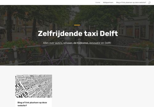 Zelfrijdende taxi Delft – Alles over vervoer en innovatie!