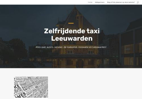 Zelfrijdende taxi Leeuwarden – Alles over vervoer en innovatie!