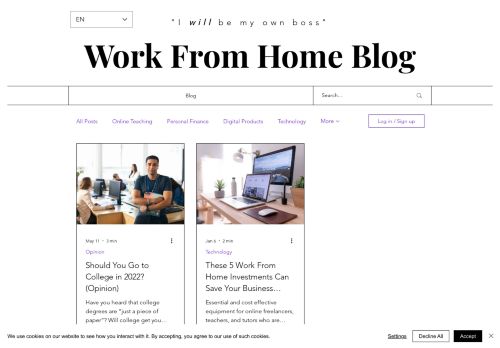 Make Money Online | Work From Home Blog
