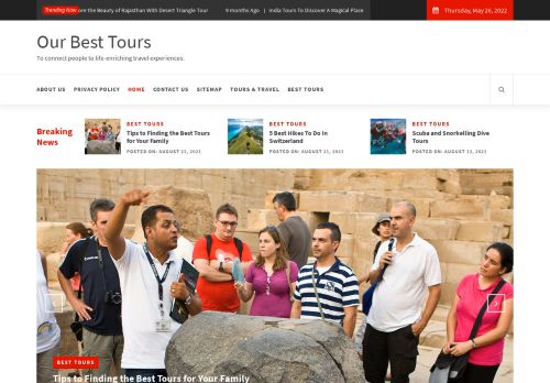 Our Best Tours - To connect people to life-enriching travel experiences.
