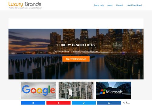 Luxury Brand Lists – Find The Best Luxury Brands In LuxuryBrandLists.com