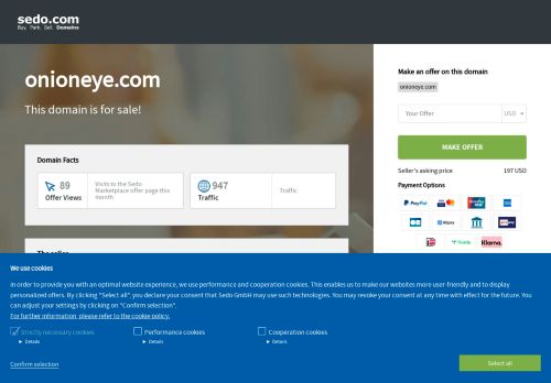 onioneye.com is available for purchase - Sedo.com