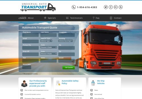 Universal Auto Transport | Automobile Transport  & Auto Transportation | Car Shipping Quotes
