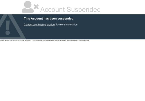 Account Suspended.