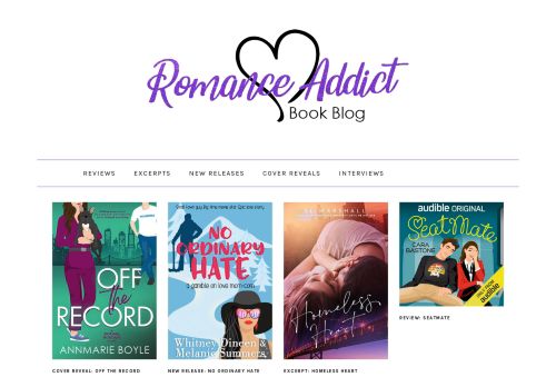 Romance Addict Book Blog – Romance is the glamour which turns the dust of everyday life into a golden haze.
