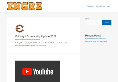 Engrz - Latest updates about Education, study visa, scholarships and study abroad information.