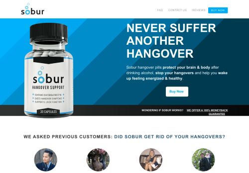 Sobur Hangover Pills - The #1 Hangover Cure with Dihydromyricetin