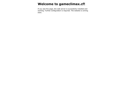 Welcome to gameclimax.cf!