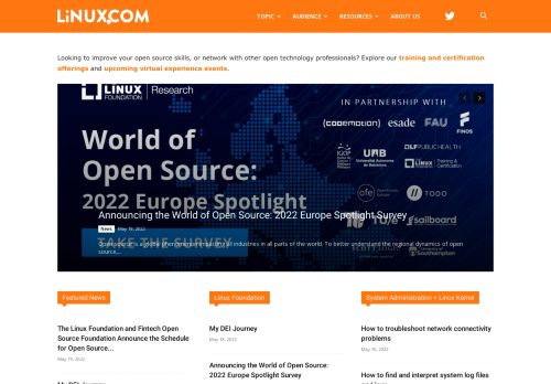 Linux.com - News For Open Source Professionals