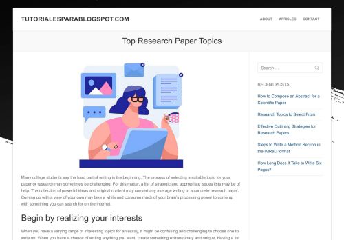 Best Research Paper Topic Ideas To Explore | tutorialesparablogspot.com