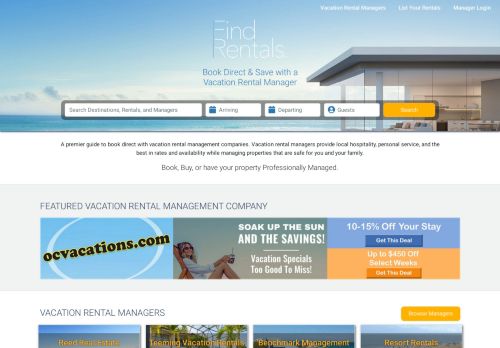 Book Direct & Save with a Vacation Rental Manager - Find Rentals