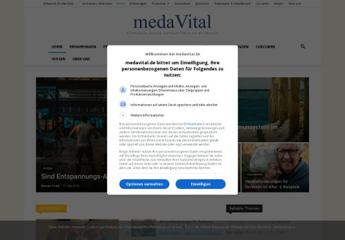 meda Vital - Erfahrungen, Studien und Nachrichten aus der Medizin - medaVital • Erfahrungen | Studien